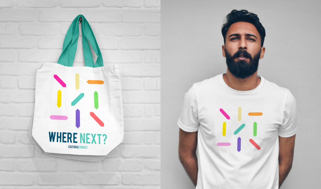 Cultural Tourist Merchandise Designs for T-shirt and Tote Bag